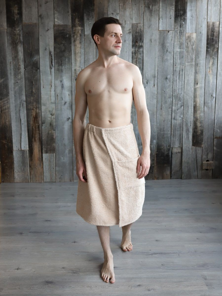 снимок Килт махровый бежевый (заказ от 20шт.) от магазина BIO-TEXTILES ОПТ