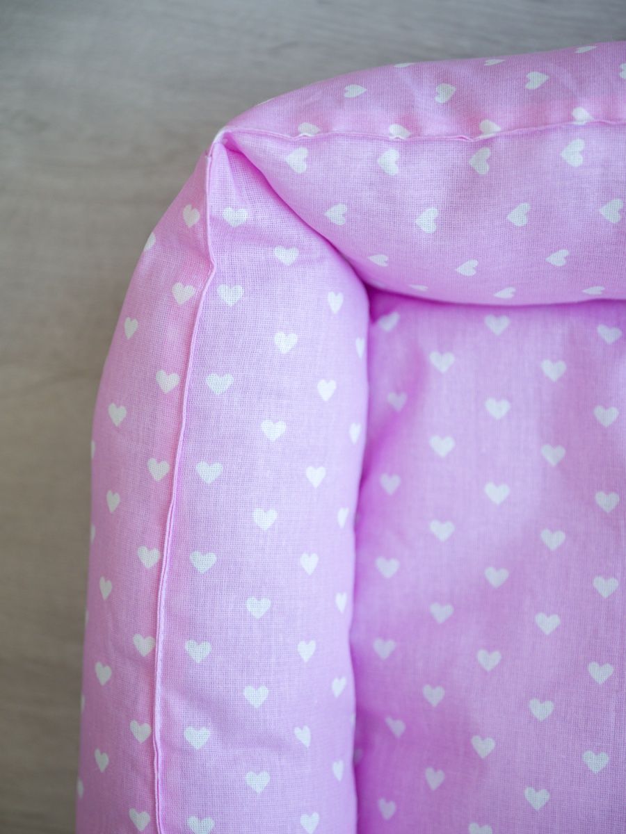 снимок Лежак для кошек и собак "сердечки" от магазина BIO-TEXTILES ОПТ