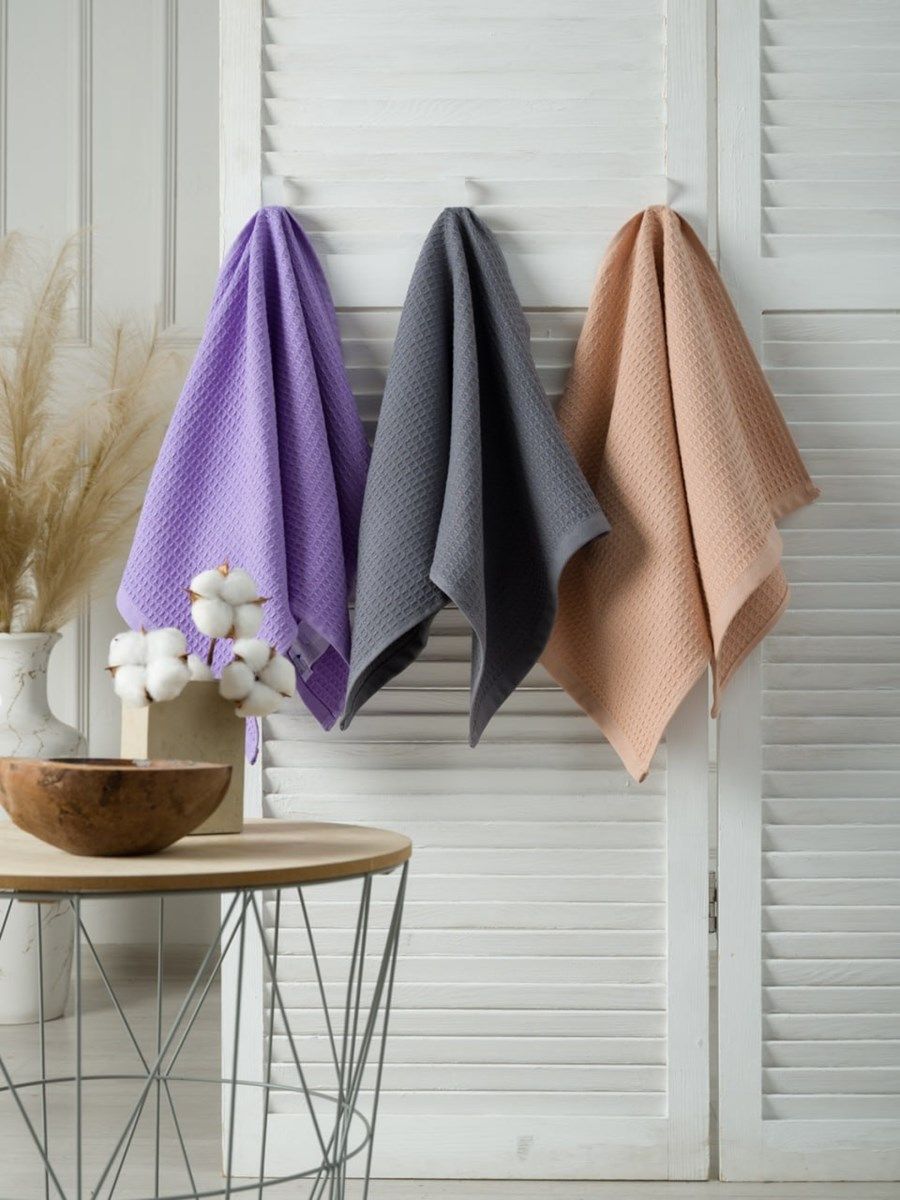 снимок Полотенце вафельное бежевое от магазина BIO-TEXTILES ОПТ