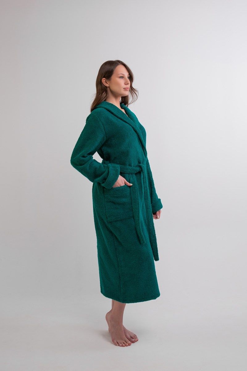 снимок Халат махровый женский изумруд от магазина BIO-TEXTILES ОПТ